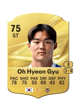 Oh Hyeon Gyu - 75 - Rare EA FC 27 card