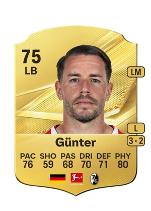 Günter - 75 - Rare EA FC 27 card
