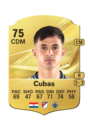 Cubas - 75 - Rare EA FC 27 card