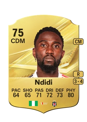 Ndidi - 75 - Rare EA FC 27 card