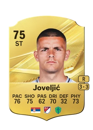 Joveljić - 75 - Rare EA FC 27 card