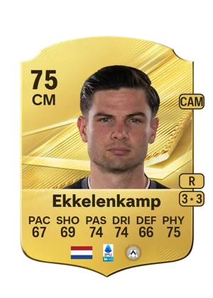 Ekkelenkamp - 75 - Rare EA FC 27 card