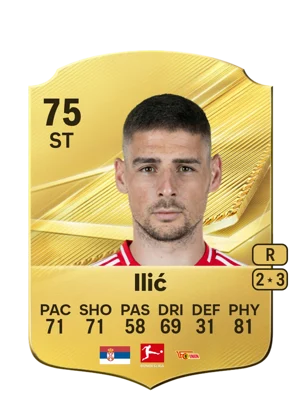 Ilić - 75 - Rare EA FC 27 card