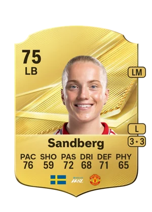 Sandberg - 75 - Rare EA FC 27 card