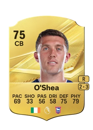 O'Shea - 75 - Rare EA FC 27 card