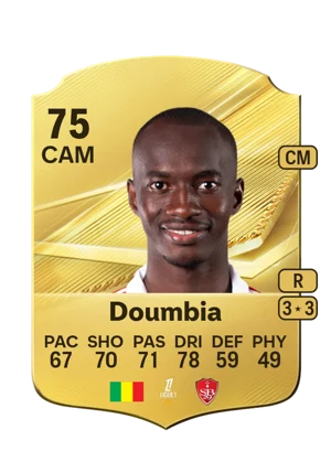 Doumbia - 75 - Rare EA FC 27 card