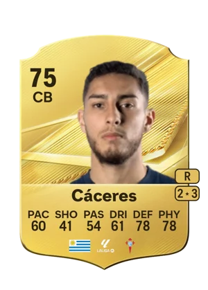 Cáceres - 75 - Rare EA FC 27 card