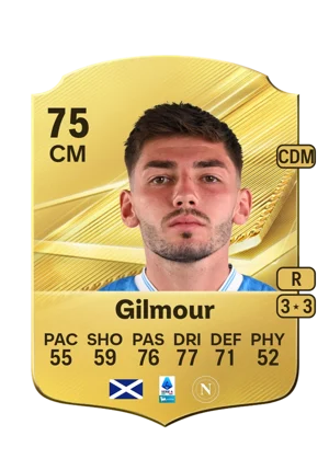 Gilmour - 75 - Rare EA FC 27 card