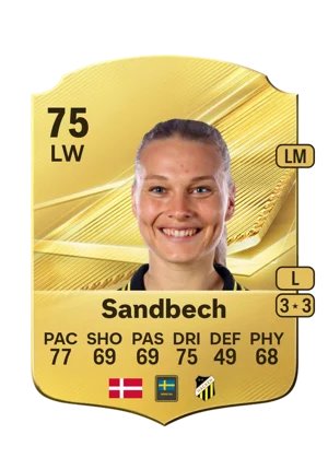 Sandbech - 75 - Rare EA FC 27 card