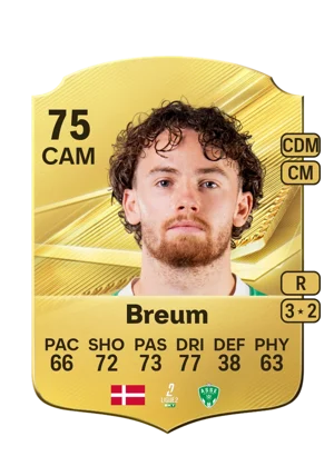 Breum - 75 - Rare EA FC 27 card