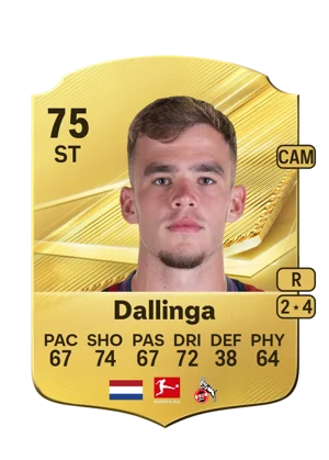 Dallinga - 75 - Rare EA FC 27 card