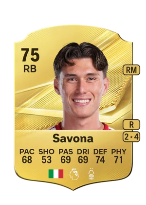 Savona - 75 - Rare EA FC 27 card