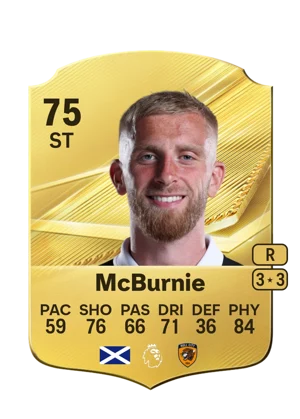 McBurnie - 75 - Rare EA FC 27 card