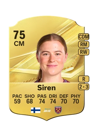 Siren - 75 - Rare EA FC 27 card