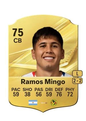 Ramos Mingo - 75 - Rare EA FC 27 card