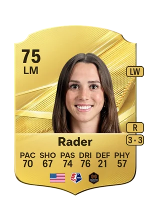 Rader - 75 - Rare EA FC 27 card