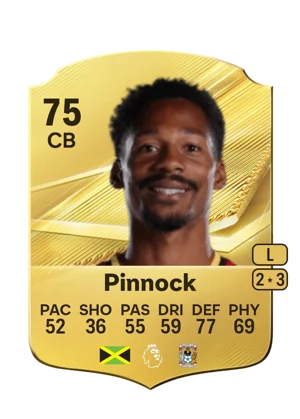 Pinnock - 75 - Rare EA FC 27 card