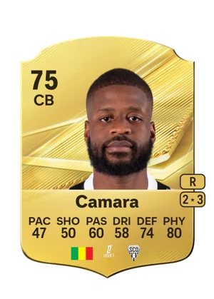 Camara - 75 - Rare EA FC 27 card