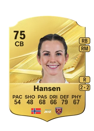 Hansen - 75 - Rare EA FC 27 card