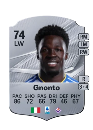 Gnonto - 74 - Rare EA FC 27 card