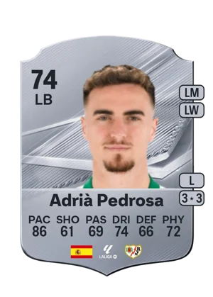 Adrià Pedrosa - 74 - Rare EA FC 27 card