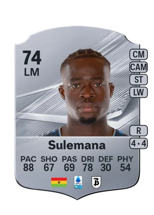Sulemana - 74 - Rare EA FC 27 card