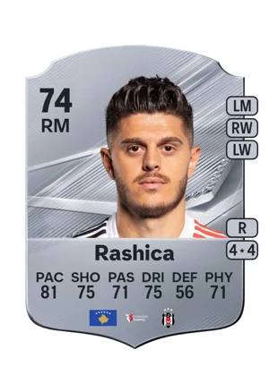 Rashica - 74 - Rare EA FC 27 card