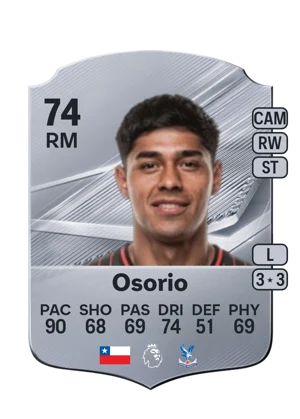 Osorio - 74 - Rare EA FC 27 card
