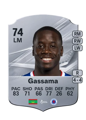Gassama - 74 - Rare EA FC 27 card