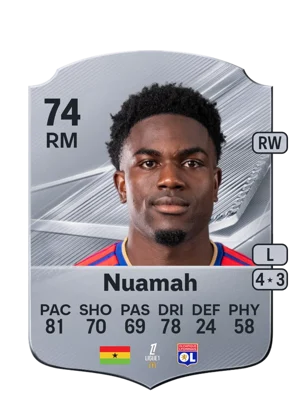 Nuamah - 74 - Rare EA FC 27 card