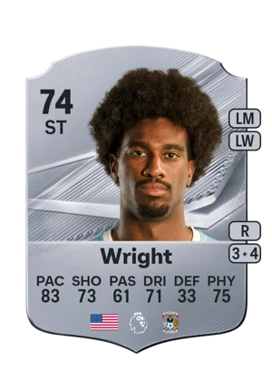 Wright - 74 - Rare EA FC 27 card