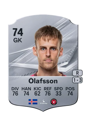 Ólafsson - 74 - Rare EA FC 27 card