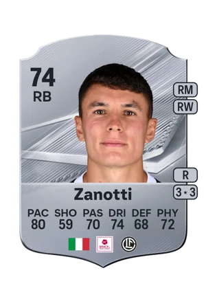 Zanotti - 74 - Rare EA FC 27 card