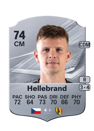 Hellebrand - 74 - Rare EA FC 27 card