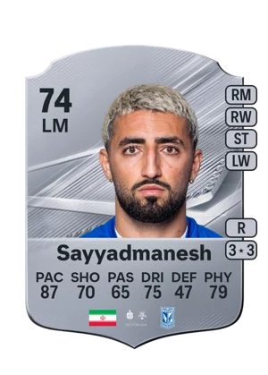 Sayyadmanesh - 74 - Rare EA FC 27 card