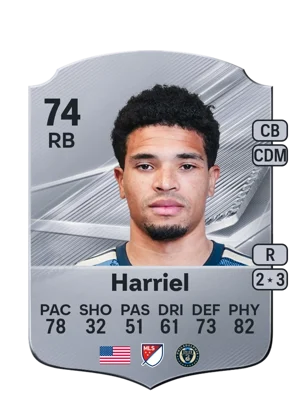 Harriel - 74 - Rare EA FC 27 card