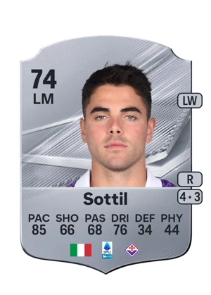 Sottil - 74 - Rare EA FC 27 card