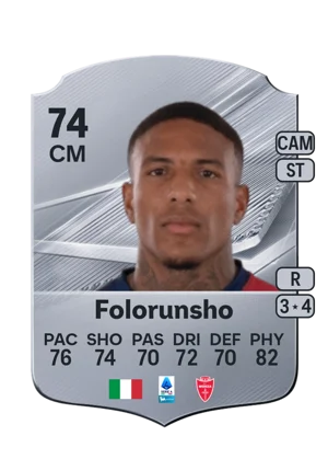 Folorunsho - 74 - Rare EA FC 27 card