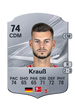 Krauß - 74 - Rare EA FC 27 card