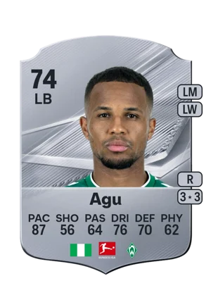 Agu - 74 - Rare EA FC 27 card