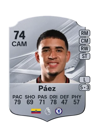 Páez - 74 - Rare EA FC 27 card
