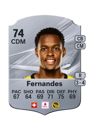 Fernandes - 74 - Rare EA FC 27 card