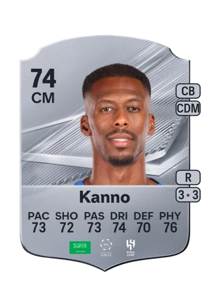 Kanno - 74 - Rare EA FC 27 card