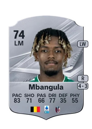 Mbangula - 74 - Rare EA FC 27 card
