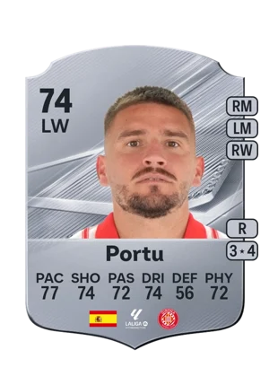 Portu - 74 - Rare EA FC 27 card