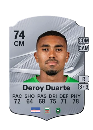 Deroy Duarte - 74 - Rare EA FC 27 card