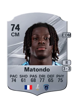 Matondo - 74 - Rare EA FC 27 card