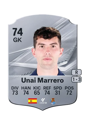 Unai Marrero - 74 - Rare EA FC 27 card