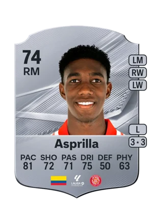 Asprilla - 74 - Rare EA FC 27 card