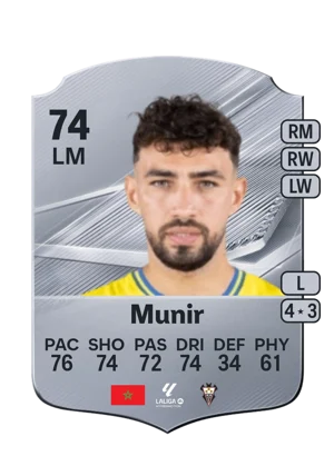 Munir - 74 - Rare EA FC 27 card